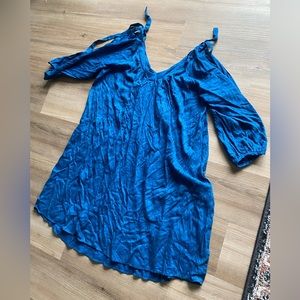 Anthropologie Holding Horses Blue Layton Swing Dress